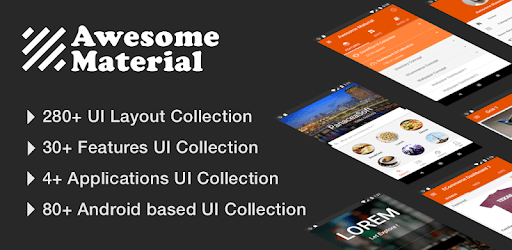 Awesome Material ( Material Design UI Template ) pc screenshot Awesome Material ( Material Design UI Template ) pc screenshot