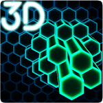 Neon Cells Particles 3D Live Wallpaper icon