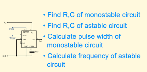 Timer IC 555 Calculator pc screenshot Timer IC 555 Calculator pc screenshot
