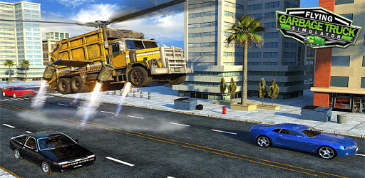 Flying Garbage Truck, Dump Truck Driving Simulator pc screenshot Flying Garbage Truck, Dump Truck Driving Simulator pc screenshot
