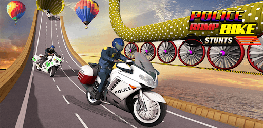 Police Moto Bike Racing Game Mega Ramp Stunts Game pc screenshot
