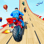 Police Moto Bike Racing Game Mega Ramp Stunts Game icon