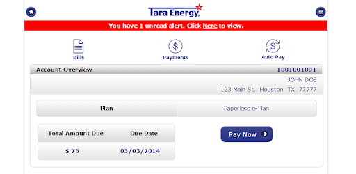 Tara Energy, LLC pc screenshot