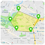 GPS Area Measure of Fields & Driving Route Guide icon