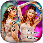 Woman Tattoo Hairstyle Editor icon