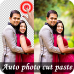 Auto photo cut paste | background eraser icon