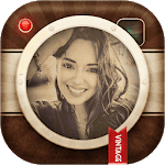 Vintage Retro Photo Camera icon