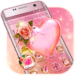 Pink Rose Heart Theme icon