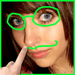 Draw on pictures icon