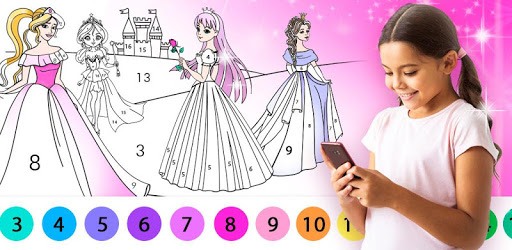 Princess Color by Number – Princess Coloring Book pc screenshot
