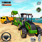 Beach Cleaner Sand Excavator: Dump Truck Driving icon