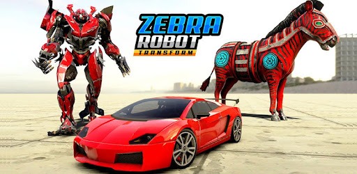 Wild Zebra Robot Car Transform Game Car Robot War pc screenshot