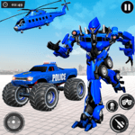 US Police Monster Truck Robot icon