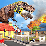 Dino Rampage Attack: City T-Rex VS Angry Gorilla icon