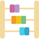 3 - 12 Age mental educational math children's play icon