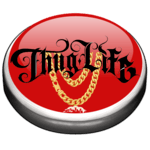 Thug life button icon
