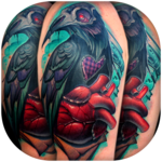 Body Tattoo Design- Tattoo salon icon