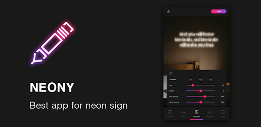 NEONY - writing neon sign text on photo easy pc screenshot NEONY - writing neon sign text on photo easy pc screenshot