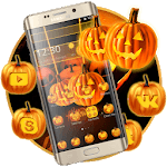 Orange Evil Halloween Pumpkin Theme icon