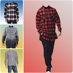 Men Long Shirt Photo Suit - tie photo suit maker icon