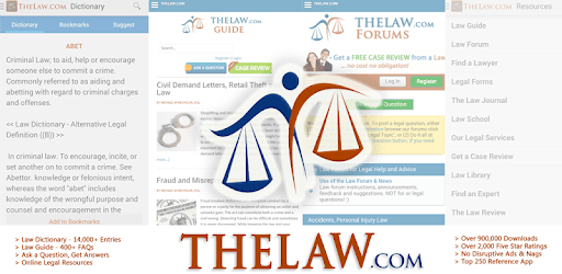 Law Dictionary / Guide pc screenshot