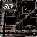 Infinite Radiant Cubes 3D Live Wallpaper icon