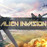 Alien invasion fight icon