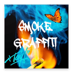 Smoke Graffiti Name Art Editor icon