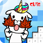 Color by Number – Pixel art coloring book icon