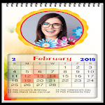 2018 Calendar photo frame wallpaper icon