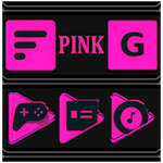 Pink and Black Icon Pack v4.6 Free icon
