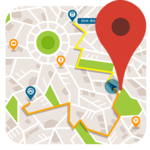 Navigation Route Map & Transit icon