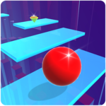 Blocky skywalk : A flying ball icon