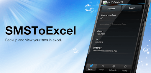 SMSToExcel Backup SMS in Excel pc screenshot SMSToExcel Backup SMS in Excel pc screenshot