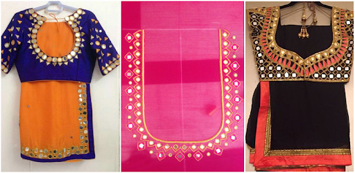 Mirror Work Blouse Designs pc screenshot