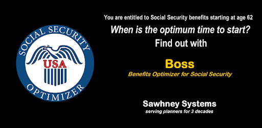 Social Security Benefits Optimizer pc screenshot Social Security Benefits Optimizer pc screenshot