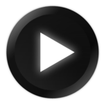 Poweramp Black and White Skin icon