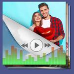 Slideshow with photos and music icon
