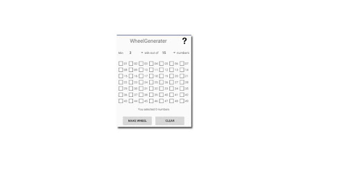 Lotto / Toto Wheel Generator (4D, 5D, 6D) pc screenshot