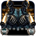Fire Skull Gun Theme icon
