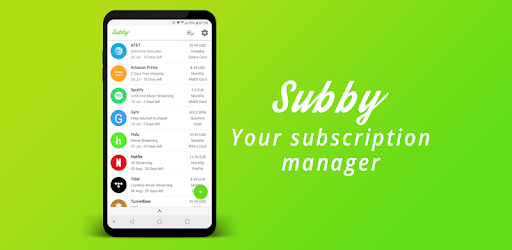 Subby - The Subscription Manager pc screenshot Subby - The Subscription Manager pc screenshot