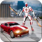 Dual Sword Hero Robot Transforming 3D icon