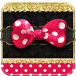 Pink Gold Bowknot 💘 Theme icon