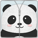 Panda Zipper Screen Lock icon