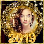 2019 New Year Photo Frames Greeting Wishes icon