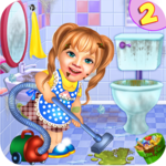 Sweet Baby Girl Cleaning Games: House Cleanup 2018 icon