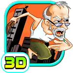 Crazy Grandpa Run 3D icon