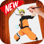 how to draw naruto step by step icon