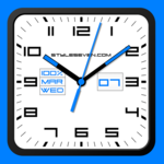 Square Analog Clock-7 icon