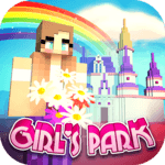 Girls Theme Park Craft: Water Slide Fun Park Games for pc icon